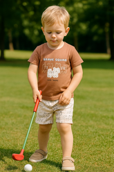 INFANT KNIT TO TEXTILE SUIT
