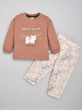 INFANT KNIT TO TEXTILE SUIT