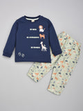 INFANT KNIT TO TEXTILE SUIT