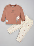 INFANT KNIT TO TEXTILE SUIT