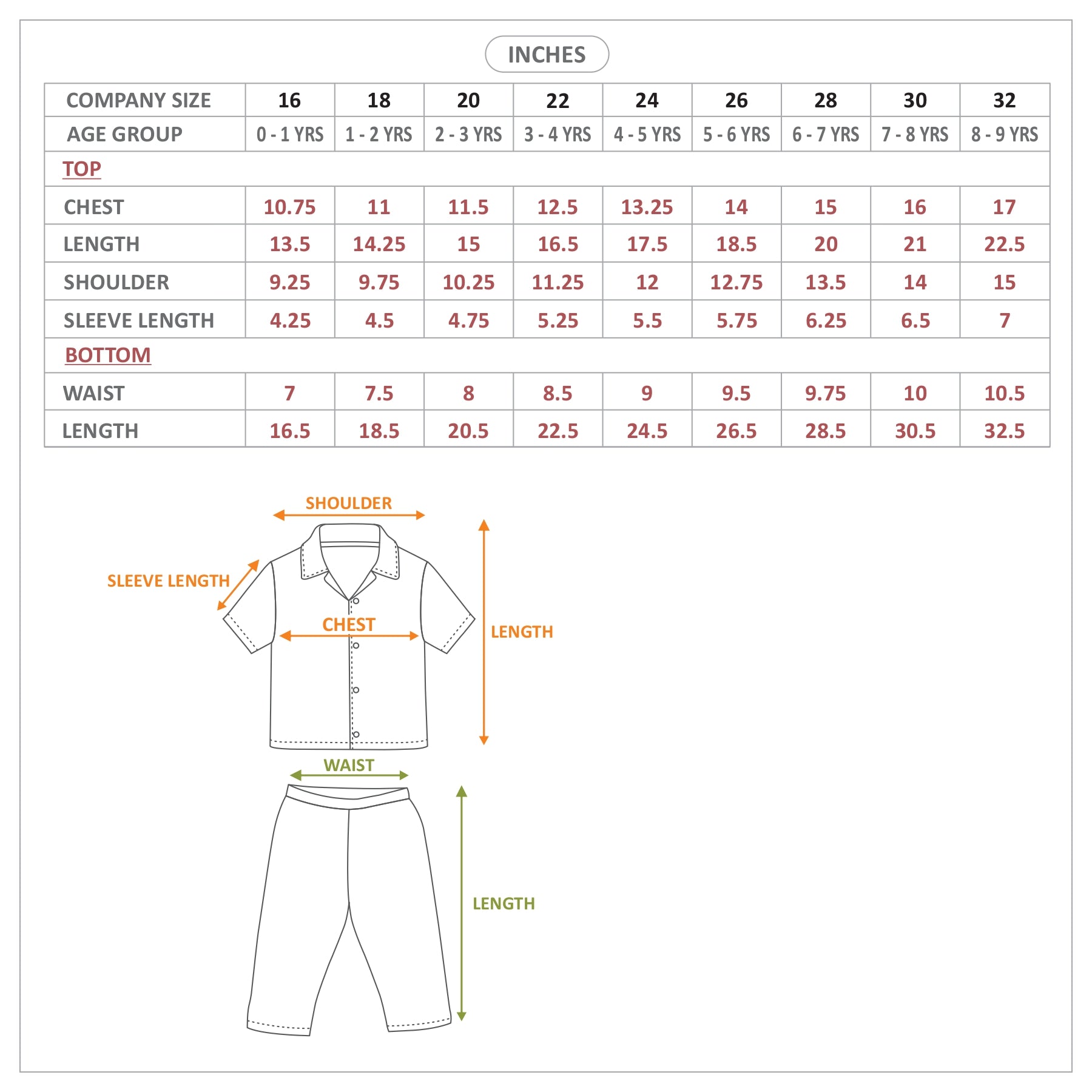 Size Chart 2