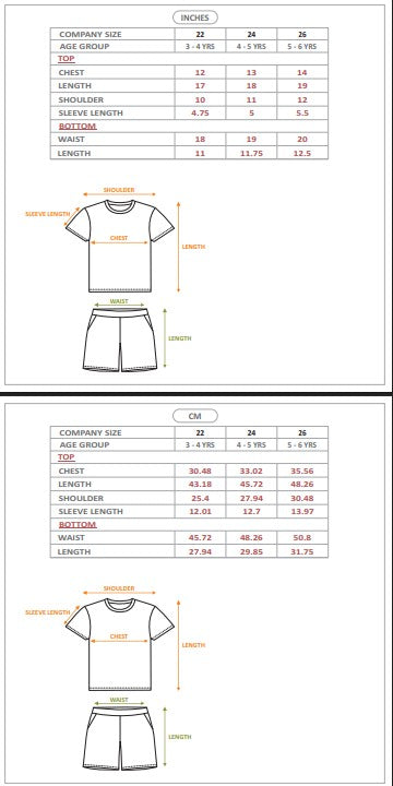 Size Chart 1